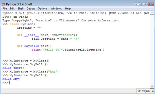 assignment in constructor python