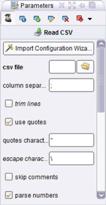 Click the Read CSV operator.