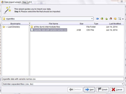 In the Parameters area, click the Import Configuration Wizard button.