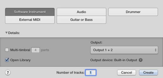 To start an empty default Logic Pro project, choose File→New or press Shift+Command+N.