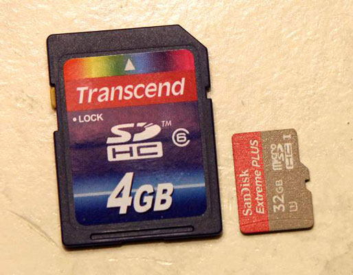 Load the microSD memory card.