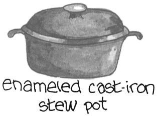 Enameled cast-iron stew pot (Dutch oven)