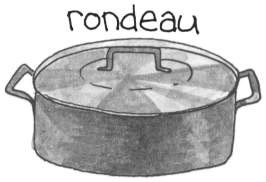 Rondeau (shallow, straight-sided pot)