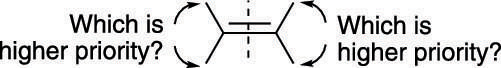 Assigning E/Z stereochemistry.