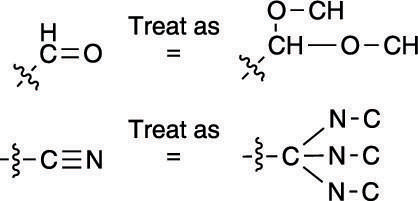 Treating multiple bonds using the Cahn–Ingold–Prelog prioritizing scheme.