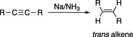 Making a <i>trans</i> alkene from an alkyne.