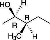 A molecule with two chiral centers.