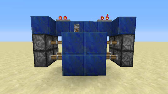 How To Make A Hidden Sticky Piston Door In Minecraft Dummies