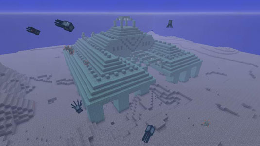 Minecraft Ocean Monuments And Prismarine Dummies