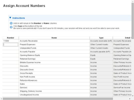 Qbo Chart Of Accounts