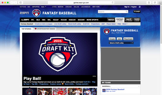 ESPN Fantasy Baseball