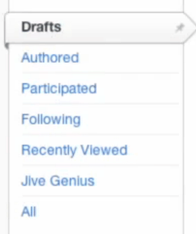 If you need to retrieve a draft for editing at a later time, simply click the Content tab and choose Drafts.