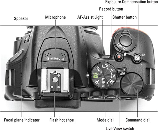 Controls on Your Nikon D5500 Camera - dummies