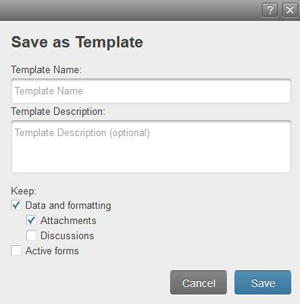 Figure 1: Create your own template.