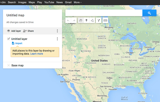 Figure 1: A new map for you to customize.