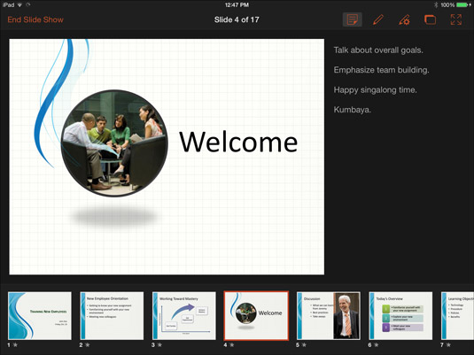 making a powerpoint presentation on ipad