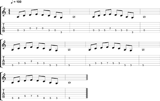 Fingering pentatonic patterns 2.