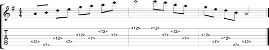 Playing scale tones using harmonics.