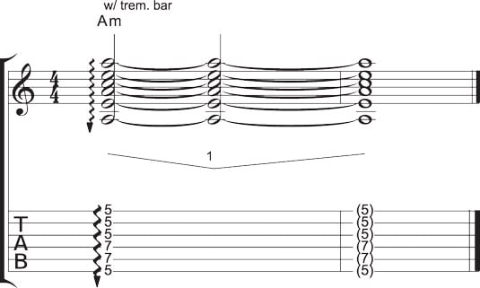 Diving and returning on a chord.