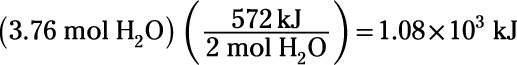 Calculating an exothermic reaction.