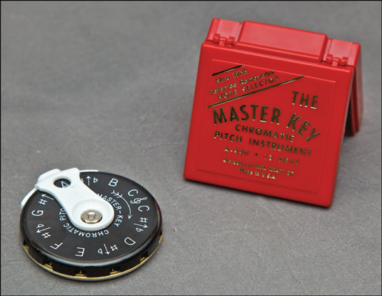 A pitch pipe. [Credit: Photograph by Nathan Saliwonchyk]