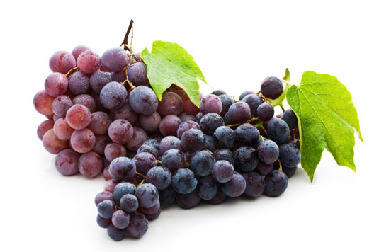 Red and purple grapes