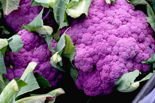 Purple cauliflower