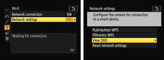 Here’s the launch screen for configuring the camera to connect with your smart device.