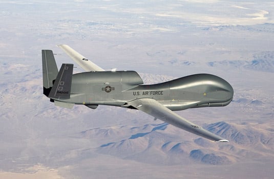 The Northrup Gruman Global Hawk. [Credit: Source: U.S. Air Force photo by Bobbi Zapka]