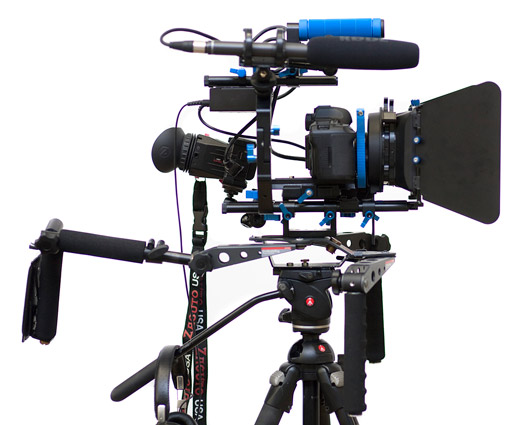 DSLR video rig. [Credit: Source: Sebastiaan ter Burg/Creative Commons]