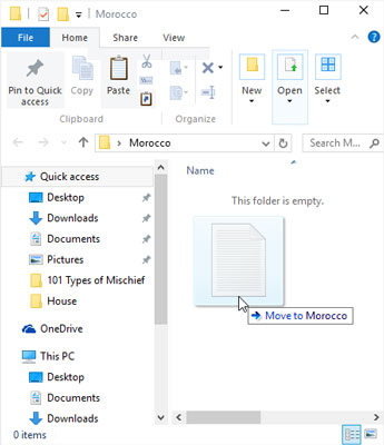 How to Move Files Around in a Folder Windows 10?