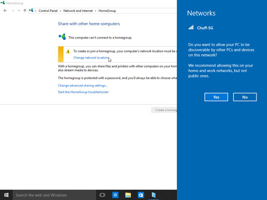 change public network to private windows 10 enterprise