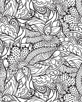 Extremely detailed designs are often part of coloring books aimed at adults who color as a hobby.