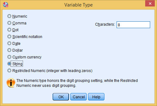 Strings are text like addresses, names, and open-ended responses.