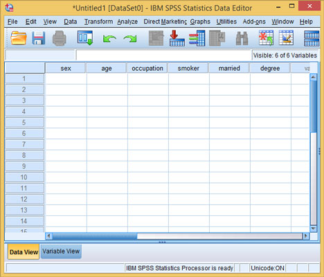 Entering And Viewing Data Items On The Data View Tab Dummies