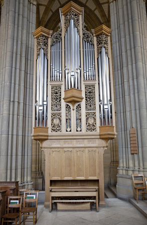 A pipe organ. [Credit: © iStock.com/ Aiselin82]