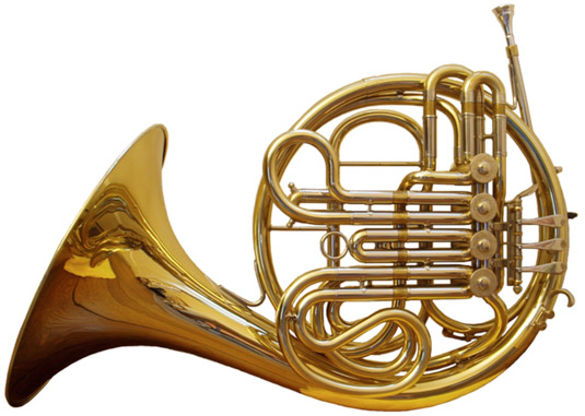 The modern French horn. [Credit: <i>Source: Creative Commons</i>]