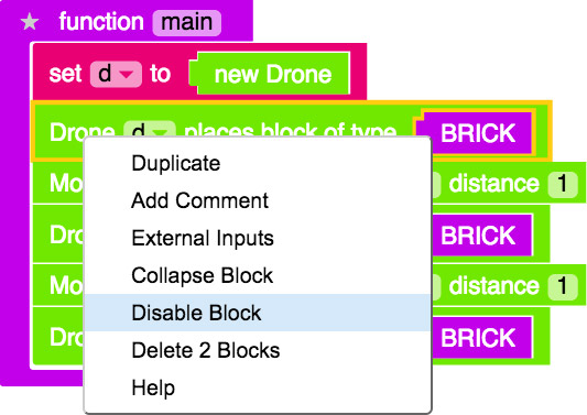 Disabling your minecraft drone