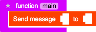 Click to select the <span class="code">send message</span> block.