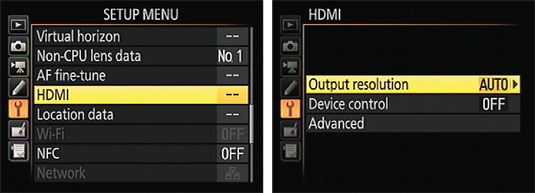 Select options for HD playback here.