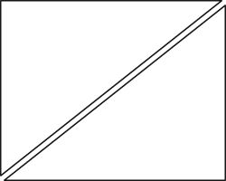 Two right triangles make a rectangle, so the area of each triangle is half the area of the rectangl