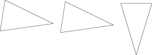 Congruent triangles.