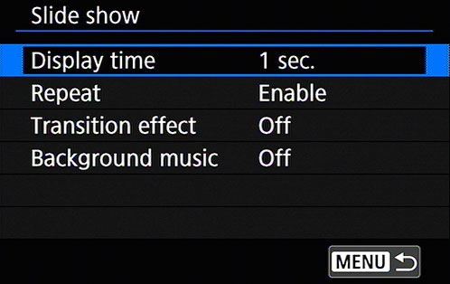 Use these four options to ­specify your playback preferences.