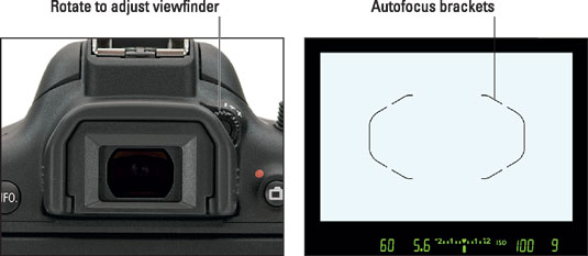 Use this dial to adjust the viewfinder focus to your eyesight.