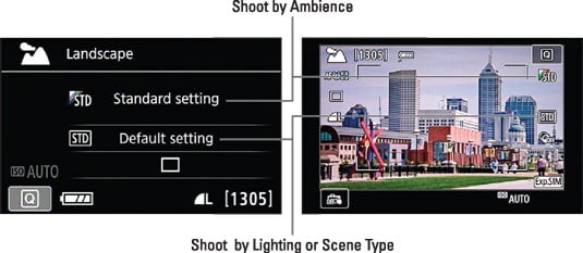 These settings enable you to adjust picture color, contrast, sharpness, and exposure when shooting 