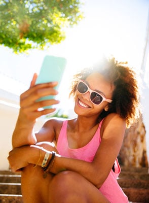 Taking the perfect selfie is trickier than you might think. [Credit: ©iStockphoto.com/Photolyr