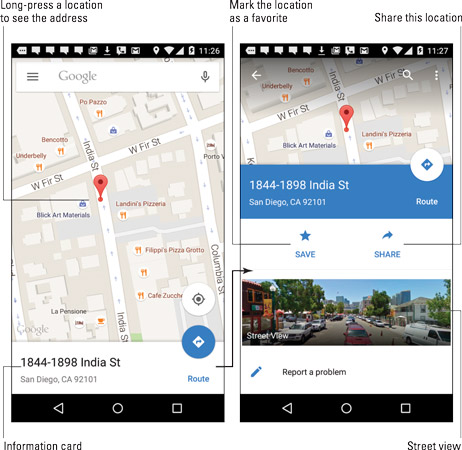 How To Send Your Location To A Friend On An Android Phone Dummies