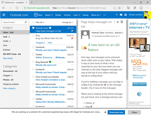 outlook download free version windows 10