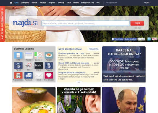 Nadji.si is a Slovenian search engine.