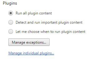 Figure 5: Plug in and expand Chrome’s functionality.